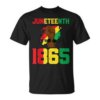 Juneteenth Black Proud African American Flag Freedom Vintage T-shirt - Thegiftio UK
