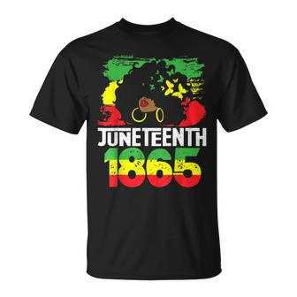 Juneteenth Is My Independence Day Black Women Freedom 1865 Unisex T-Shirt | Mazezy