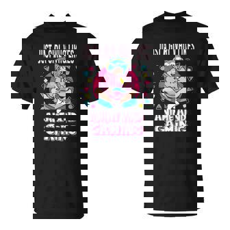 Just A Girl Who Likes Anime And Gaming Gamer Unisex T-Shirt | Mazezy