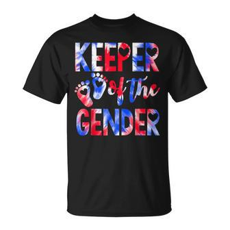 Keeper Of The Gender 4Th Of July Baby Gender Reveal Unisex T-Shirt - Seseable
