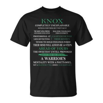 Knox Name Knox Completely Unexplainable T-Shirt - Seseable