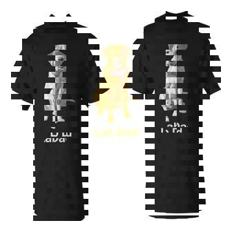 Lab Dad Yellow Labrador Retriever Dog Lovers T-shirt - Thegiftio