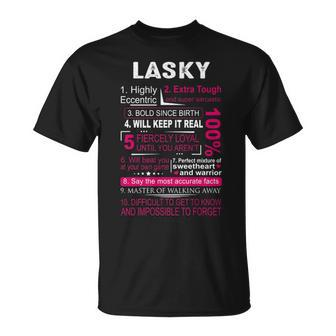 Lasky Name Lasky Name T-Shirt - Seseable