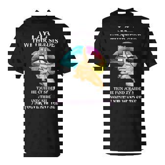 Layla Name Layla With Three Sides T-Shirt - Seseable