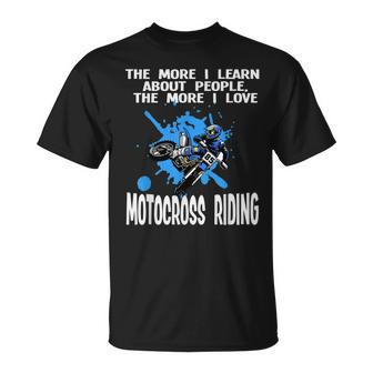 The More Learn Motocross Riding Motobike Motocross T-shirt - Thegiftio UK
