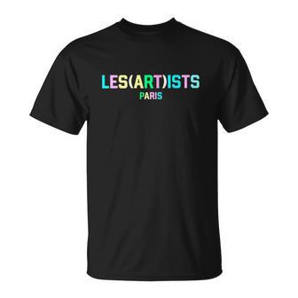 Les Art Ists Paris 2022 Colorful Unisex T-Shirt | Mazezy