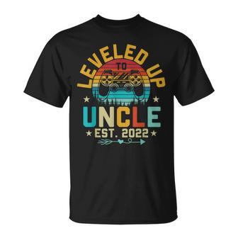 Leveled Up Promoted To Uncle Est 2022 Promoted To Uncle T-shirt - Thegiftio UK