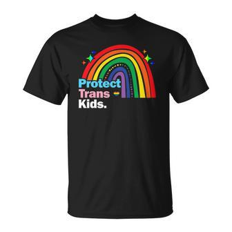 Lgbt Support Protect Trans Kid Pride Lgbt Rainbow Unisex T-Shirt | Mazezy