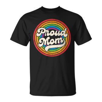Lgbtq Proud Mom Gay Pride Lgbt Ally Rainbow Mothers Day Unisex T-Shirt - Seseable
