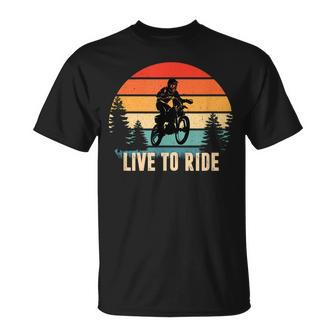 Live To Ride Ride Dirt Bike Motorcycle Motocross T-shirt - Thegiftio UK