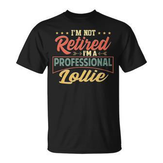Lollie Grandma Im A Professional Lollie T-Shirt - Seseable