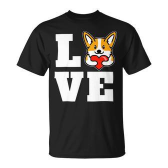 Love Corgis Welsh Corgi Puppy Dog Lover Novelty Unisex T-Shirt - Monsterry AU