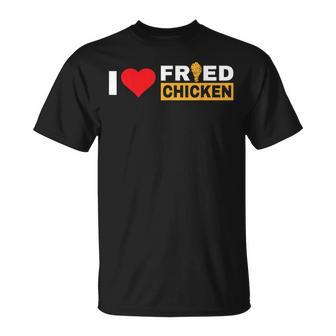 Love Fried Chicken Funny Food V3 Unisex T-Shirt - Seseable