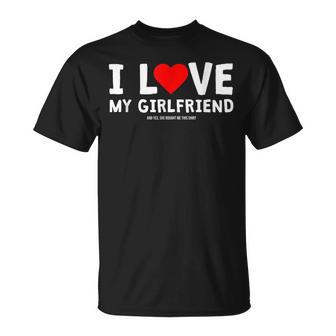 I Love My Girlfriend And Yes She Bought Me This V3 T-shirt - Thegiftio UK