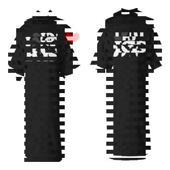 I Love Hot Boys I Heart Hot Boys T-shirt - Thegiftio