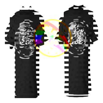 Love Is Love Rainbow Lgbt Gay Lesbian Pride Unisex T-Shirt | Mazezy