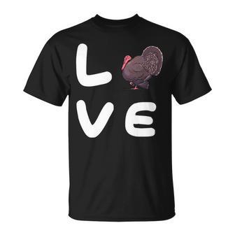 Love Turkeys Funny Turkey Thanksgiving 16 Shirt Unisex T-Shirt | Favorety CA