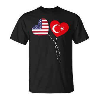 Loving Usa Turkey Flag Heart Turkish 13 Shirt Unisex T-Shirt | Favorety CA