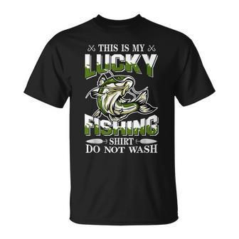 Lucky Fishing For Kids Do Not Wash Christmas Fisherman Unisex T-Shirt - Seseable