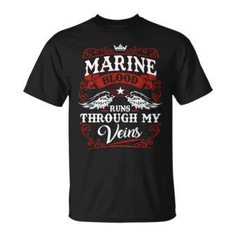 Marine Name Shirt Marine Family Name V2 Unisex T-Shirt - Monsterry CA