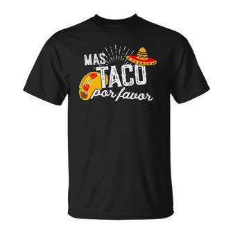 Mas Taco Por Favor & Cinco De Mayo T-shirt - Thegiftio UK