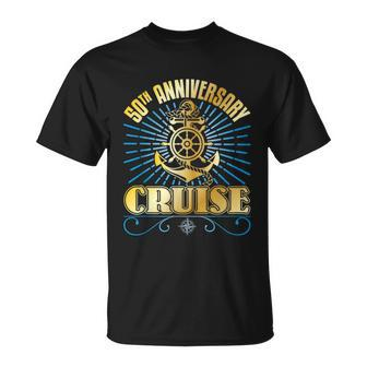 Matching Couples Cruising 50Th Anniversary Cruise Unisex T-Shirt - Monsterry UK