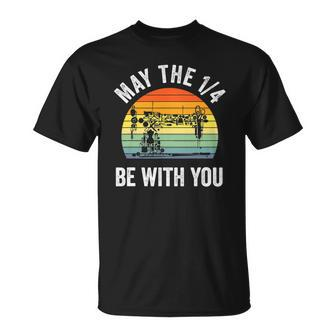 May The 14 Be With You Sewing Machine Quilting Vintage Unisex T-Shirt | Mazezy