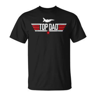 Men Vintage Top Dad Top Movie Gun Jet Fathers Day Birthday Unisex T-Shirt - Seseable