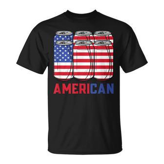 Mens American 4Th Of July Patriotic Usa Flag Merica Bbq Cookout Unisex T-Shirt - Seseable