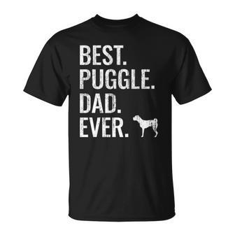 Mens Best Puggle Dad Ever - Cool Dog Owner Puggle Unisex T-Shirt | Mazezy AU