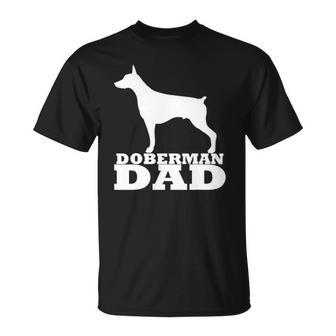 Mens Doberman Dad Dobie Pinscher Doberman Unisex T-Shirt | Mazezy DE
