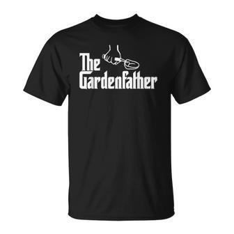 Mens The Gardenfather Funny Gardener Gardening Plant Grower Unisex T-Shirt | Mazezy