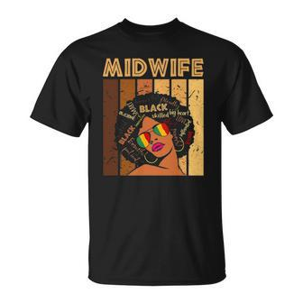 Midwife Afro African American Women Black History Month Unisex T-Shirt | Mazezy