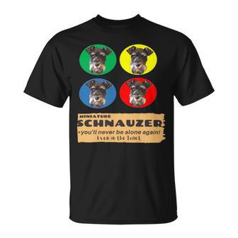 Miniature Schnauzer House Rule Cute & Loyal Dog Unisex T-Shirt | Favorety