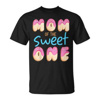 Mom Of Sweet One First Birthday Party Matching Family Donut Unisex T-Shirt - Seseable