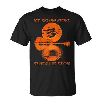 My Broom Broke So Now I Go Fishing 56 Shirt Unisex T-Shirt | Favorety DE