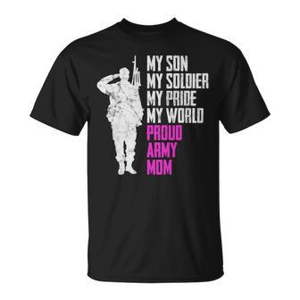 My Son My Soldier Proud Army Mom 692 Shirt Unisex T-Shirt | Favorety UK