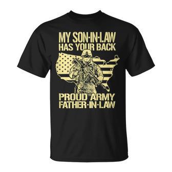 My Soninlaw Has Your Back Proud Army 688 Shirt Unisex T-Shirt | Favorety DE