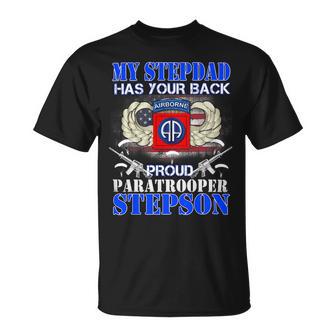 My Stepdad Has Your Back Proud Army 685 Shirt Unisex T-Shirt | Favorety DE