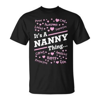 Nanny Grandma Its A Nanny Thing T-Shirt - Seseable