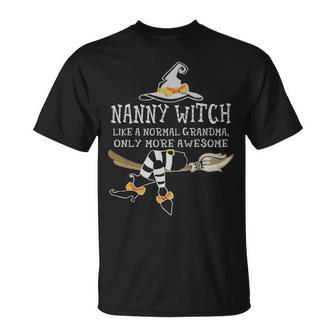 Nanny Witch Grandma Nanny Witch Only More Awesome T-Shirt - Seseable
