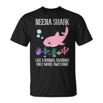 Neena Grandma Neena Shark Only More Awesome T-Shirt - Seseable