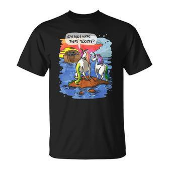 Noah Guy Unicorn Noahs Ark Gift For Girls And Adults Unisex T-Shirt | Mazezy
