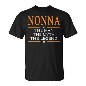 Nonna Grandpa Nonna The Man The Myth The Legend T-Shirt - Seseable