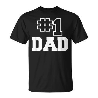 Number One Dad No 1 Best Papa Fathers Day T-shirt - Thegiftio