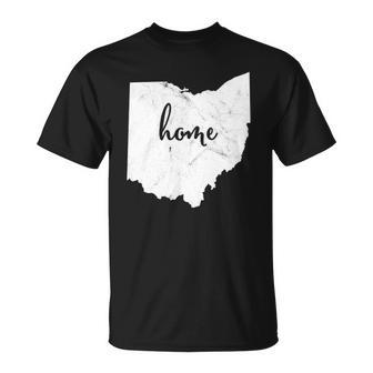 Ohio Home Vintage Distressed Design Unisex T-Shirt | Mazezy