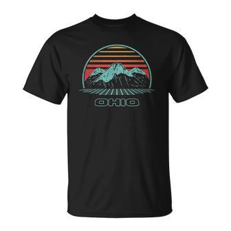 Ohio Retro Mountain Hiking 80S Style Unisex T-Shirt | Mazezy