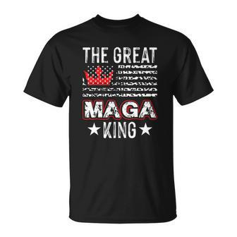 Old The Great Maga King Ultra Maga Retro Us Flag Unisex T-Shirt | Mazezy
