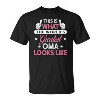 Oma Worlds Greatest Oma T-shirt - Thegiftio UK