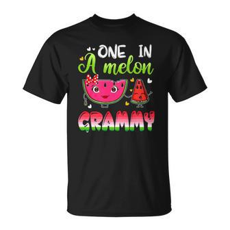 One In A Melon Grammy Funny Watermelon Unisex T-Shirt | Mazezy AU